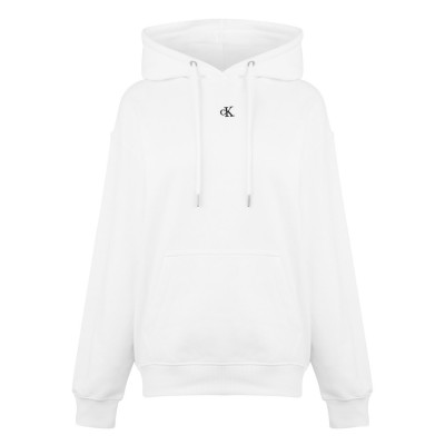 суичър,дамски,горнища,с,качулка,дамски,ежедневни,облекла,calvin,klein,jeans,ck,embro,relaxed,hoodie,bright,white