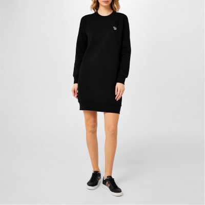 рокля,дамски,поли,и,рокли,ps,paul,smith,zebra,midi,dress,black,79