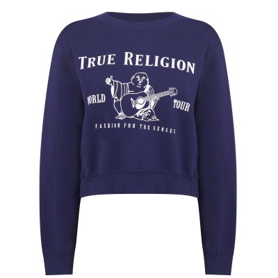 блуза,дамски,горнища,с,качулка,дамски,ежедневни,облекла,true,religion,buddha,sweater,navy