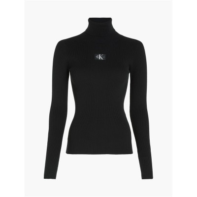 блуза,calvin,klein,jeans,badge,roll,neck,sweater,ck,black