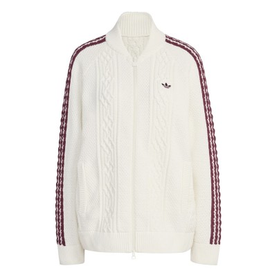 горнище,дамски,горнища,с,качулка,дамски,ежедневни,облекла,дамски,топове,дамски,екипи,adidas,originals,women's,archive,knit,tracksuit,top,white