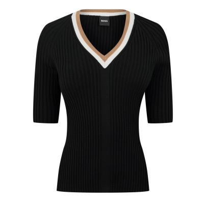 дамски,плетени,дрехи,дамски,топове,boss,boss,ficini,hof,10270210,01,black