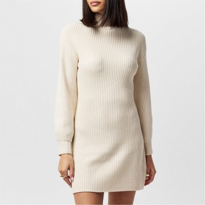 рокля,дамски,поли,и,рокли,дамски,плетени,дрехи,french,connection,women's,myla,knitted,jumper,dress,classic,cream