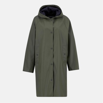 дамски,якета,и,палта,barbour,international,women's,recoleta,hooded,long,sleeve,knee,length,rain,anorak,dusky,khaki