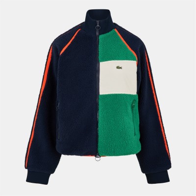 яке,дамски,якета,и,палта,lacoste,sherpa,jacket,navy,blue