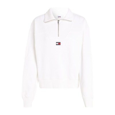 дамски,якета,и,палта,дамски,блузи,tommy,jeans,tjw,bxy,quarter,zip,xs,badge,white