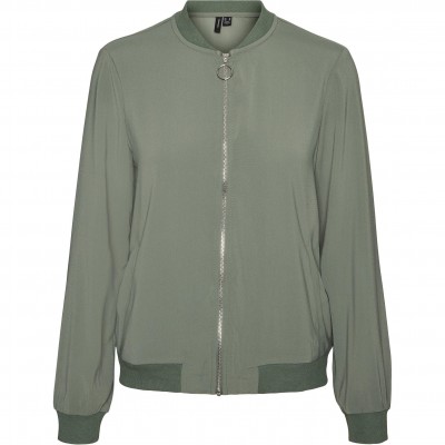 дамско,яке,дамски,жилетки,vero,moda,women,s,coco,lightweight,zip,through,bomber,jacket,laurel,wreath