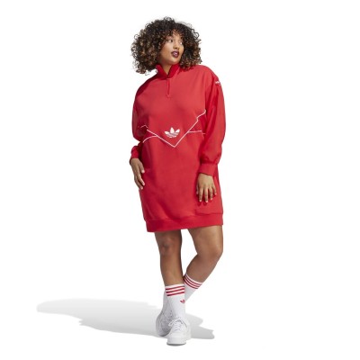 рокля,дамски,поли,и,рокли,adidas,originals,women's,jumper,dress,red