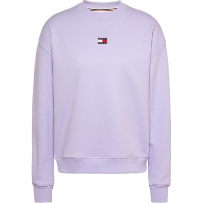 дамски,горнища,с,качулка,дамски,ежедневни,облекла,tommy,jeans,tjw,bxy,xs,badge,crew,lavender,flower