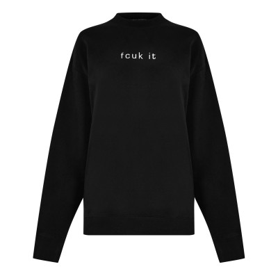 дамски,ежедневни,облекла,fcuk,fcuk,slogan,crew,ld44,fcuk,it