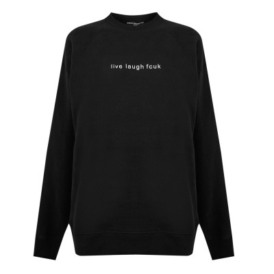 дамски,горнища,с,качулка,дамски,ежедневни,облекла,fcuk,fcuk,slogan,crew,ld44,live,laugh,fcuk