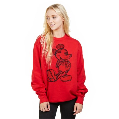 блуза,дамски,стоки,с,аним.,герои,дамски,блузи,disney,crew,sweater,ld99,red