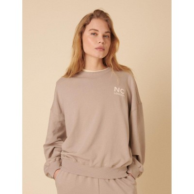 дамска,блуза,дамски,ежедневни,облекла,nobodys,child,women,s,crew,sweatshirt,beige
