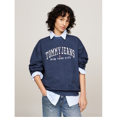 дамски,блузи,tommy,jeans,tjw,rlx,varsity,crew,dark,navy