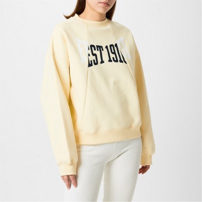 блуза,дамски,блузи,дамски,облекла,размер,everlast,est1910,logo,sweatshirt,soft,yellow