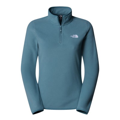 дамски,полари,the,north,face,100,glacier,1,4,zip,fleece,womens,stormy,blue