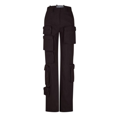 панталони,дамски,чорапогащи,и,клинове,off,white,multi,pocket,cargo,trousers,dark,grey