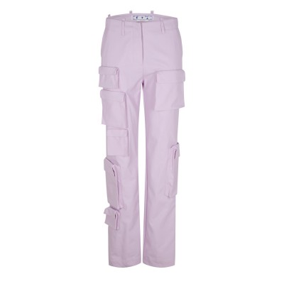 панталони,дамски,чорапогащи,и,клинове,off,white,multi,pocket,cargo,trousers,lilac
