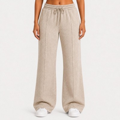 дамски,анцузи,i,saw,it,first,washed,pintuck,wide,leg,jogger,washed,taupe