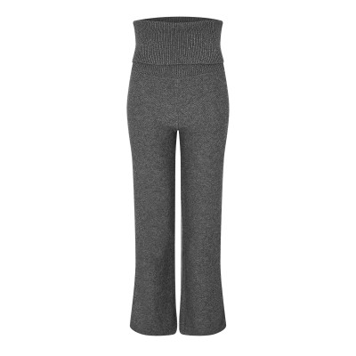 дамски,панталони,off,white,women,s,knitted,trousers,dark,grey