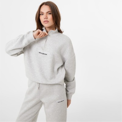 блуза,дамски,якета,и,палта,дамски,блузи,jack,wills,honeylane,half,zip,sweatshirt,grey,marl