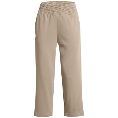 анцуг,разпродажба,under,armour,дамски,анцузи,under,armour,rival,terry,cropped,wide,leg,open,hem,jersey,jogger,timberwolf,wht