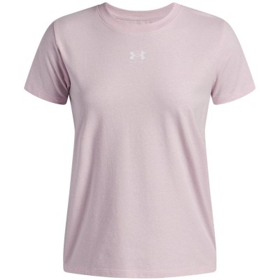 under,armour,women's,rival,core,short,sleeve,oversized,t,shirt,pink,wht