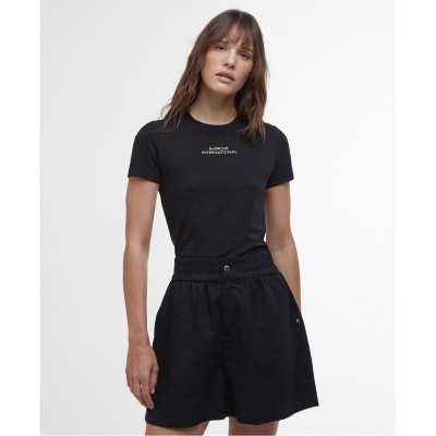 тениска,дамски,топове,barbour,international,estella,t,shirt,black