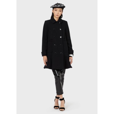 дамски,якета,и,палта,emporio,armani,peplum,hem,coat,black