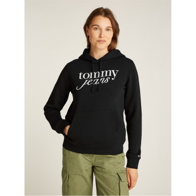 суичър,дамски,горнища,с,качулка,дамски,ежедневни,облекла,tommy,jeans,tjw,reg,ess,logo,hoodie,ext,black