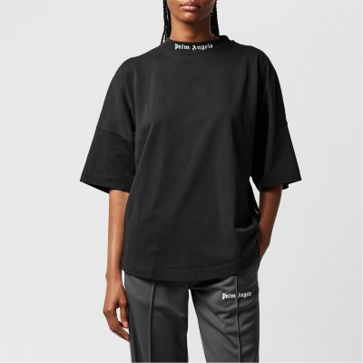 тениска,дамски,топове,palm,angels,back,logo,t,shirt,black,white