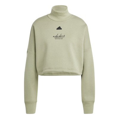 промоция,на,зимни,облекла,разпродажба,adidas,дамски,блузи,adidas,bluv,q3,swt,ld51,tent,green