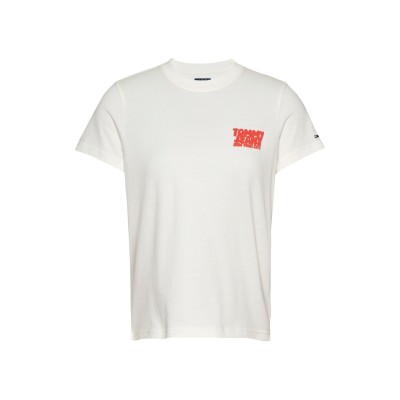 тениска,дамски,топове,tommy,jeans,women's,bubble,t,shirt,ecru