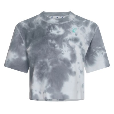 тениска,дамски,топове,off,white,tie,dye,cropped,t,shirt,grey