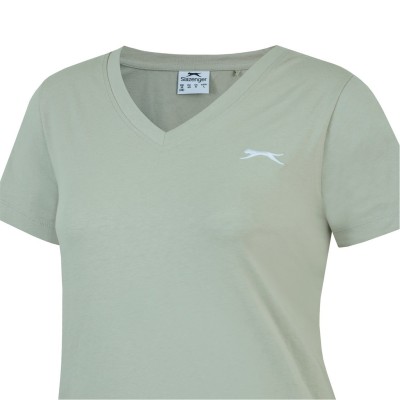 дамска,тениска,дамски,тениски,дамски,топове,slazenger,ladies,v,neck,tee,shirt,moss,green