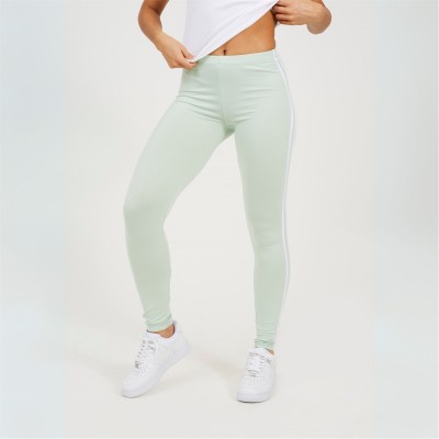 клин,дамски,чорапогащи,и,клинове,brave,soul,leggings,with,stripe,detail,mint,wht,stripe
