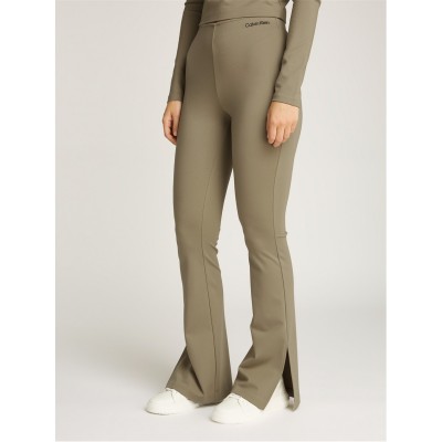 calvin,klein,jeans,women's,milano,logo,elastic,stretch,leggings,nordic,dust