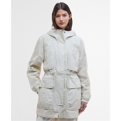 дамски,якета,и,палта,barbour,international,women's,misha,hooded,long,sleeve,rain,anorak,silver,birch
