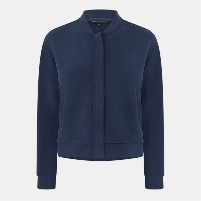 яке,дамски,якета,и,палта,french,connection,women's,wren,zipped,through,bomber,jacket,midnight,blue