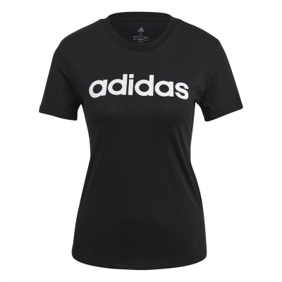 дамска,тениска,дамски,тениски,дамски,топове,adidas,loungewear,essentials,slim,logo,t,shirt,womens,black,white