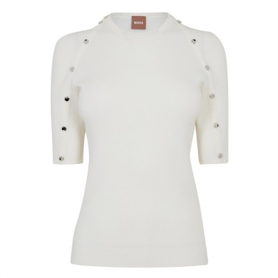 блуза,дамски,плетени,дрехи,дамски,топове,boss,famistosa,sweater,open,white,118