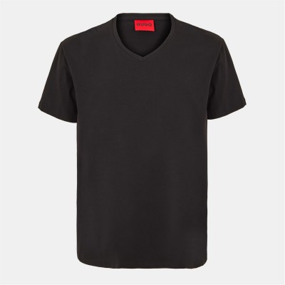тениска,облекла,на,разпродажба,мъжки,тениски,hugo,hugo,short,sleeve,v,neck,t,shirt,black