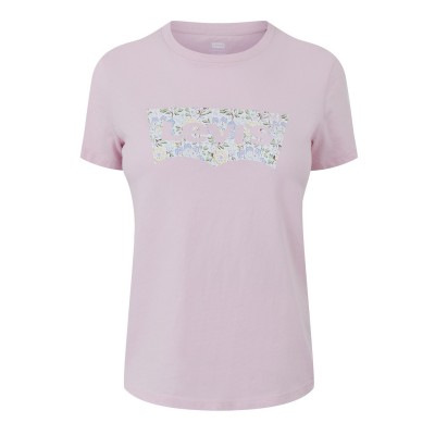 тениска,дамски,топове,levis,print,t,shirt,floral,lilac