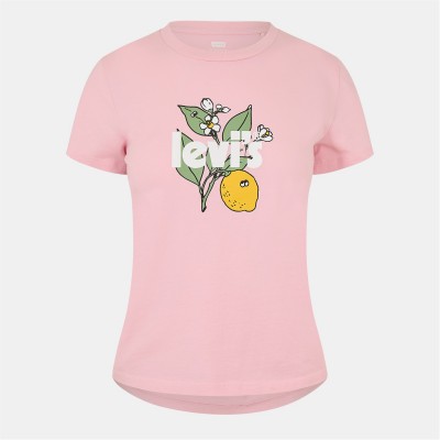 тениска,дамски,топове,levis,print,t,shirt,lemon,rose