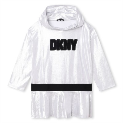 рокля,dkny,kids',hooded,jersey,dress,silver,016