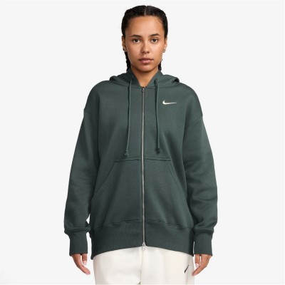 суичър,промоция,на,зимни,облекла,разпродажба,nike,дамски,горнища,с,качулка,nike,sportswear,phoenix,fleece,women's,oversized,full,zip,hoodie,vintage,green