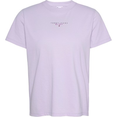 дамски,топове,tommy,jeans,tj,ess,logo,t,ld43,lavender,flower