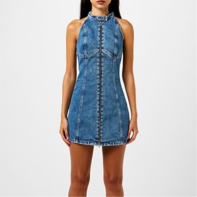 рокля,дамски,поли,и,рокли,diesel,de,lulu,short,dress,denim