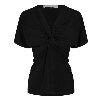 дамски,поли,и,рокли,maison,de,nimes,knotted,top,black