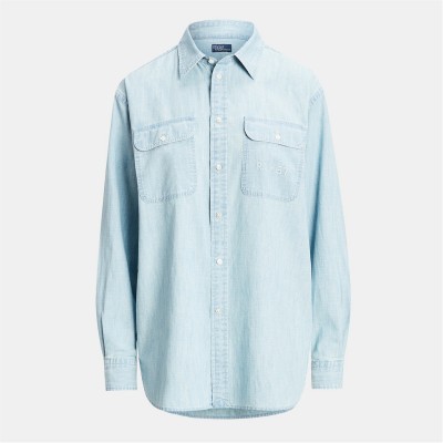 дамски,ризи,polo,ralph,lauren,embroidered,rl,67,shirt,chambray